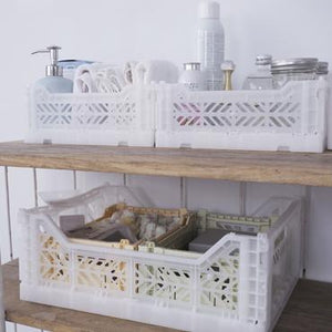 Folding Crate - Mini - Grey
