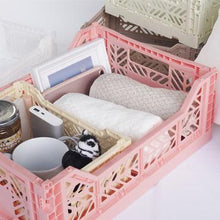 Load image into Gallery viewer, Folding Crate - Mini - Baby Pink
