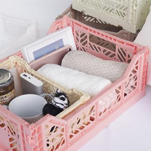 Folding Crate - Mini - Baby Pink