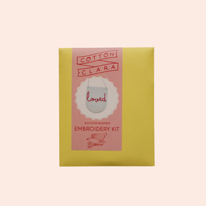 'Loved' Mini Script Embroidery Board Kit