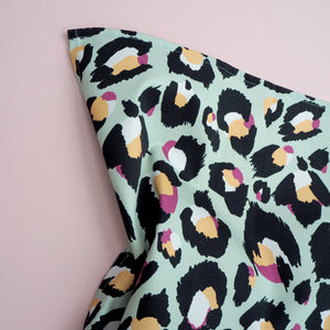 Mint Leopard Print Tea Towel