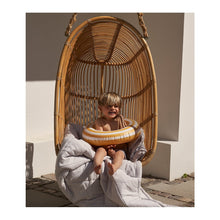 Load image into Gallery viewer, Baloo Swim Ring - Stripe: Yellow mellow/creme de la creme
