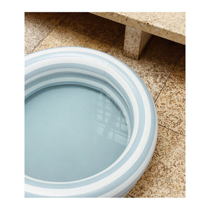 Leonore Pool - Stripe: Sea blue/creme de la creme