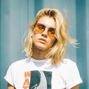 Danielle Rattray Sunglasses - Tippy - Matte Black/Coral