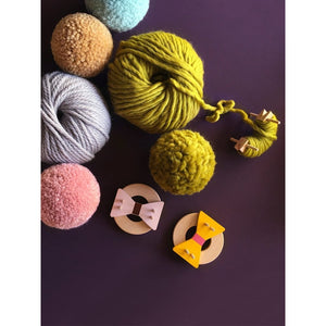 Bow Pom Maker – Yellow - Large